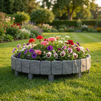 Lawn Border Fence – Stone Effect Garden Edging Landscape Decor