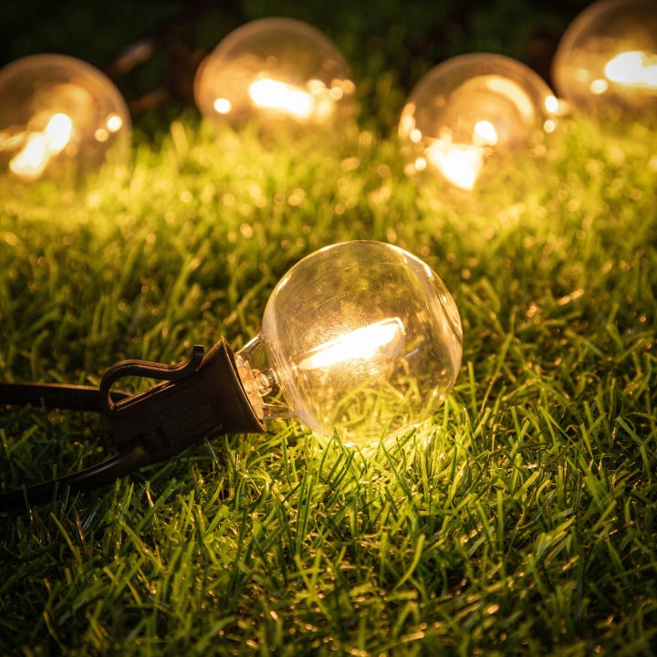 G40 LED Outdoor String Lights – Waterproof Connectable Patio & Backyard Globe Lights