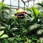 Hand-Painted Metal Carnivorous Flower Garden Stake
