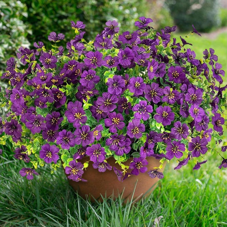 Colorful Artificial Flower Garden Stake – Weatherproof Outdoor Yard Decor