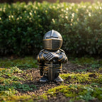 Knight Garden Gnome Statue – Medieval Fantasy Outdoor Yard Decor