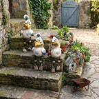 Funny Chicken Fence Decor