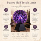 Plasmaball Lampe – Berührungs- & Sound-aktivierte USB-Kugel