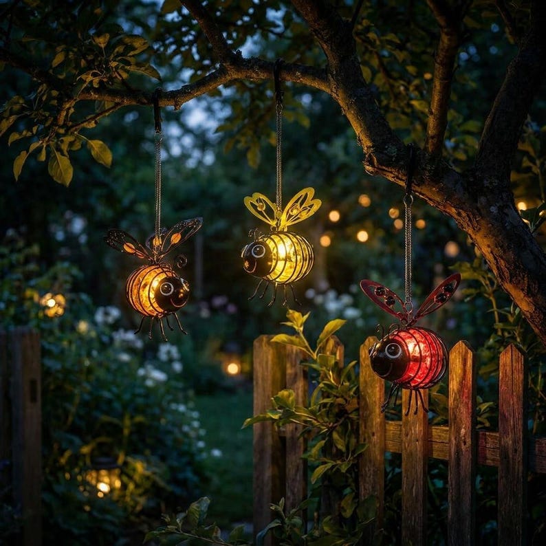 Solar Bee Garden Lights