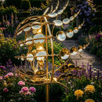 3D Metal Wind Spinner Garden Stake