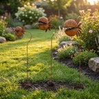 Rusty Metal Venus Flytrap Garden Stake – Whimsical Carnivorous Plant Yard Art