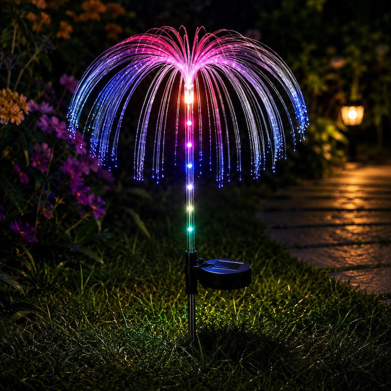 Solar Jellyfish Garden Lights – 7 Color Changing Waterproof Outdoor Butterfly Landscape Decor