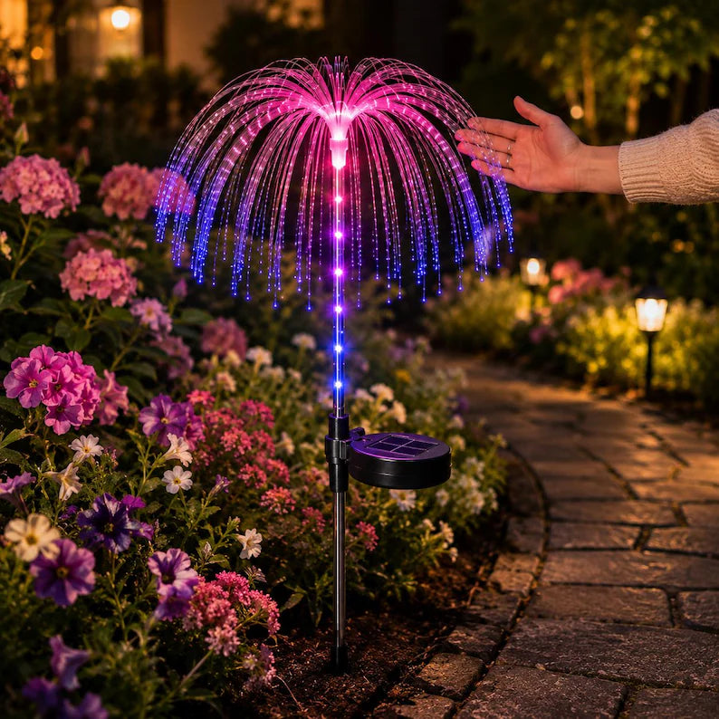 Solar Jellyfish Garden Lights – 7 Color Changing Waterproof Outdoor Butterfly Landscape Decor