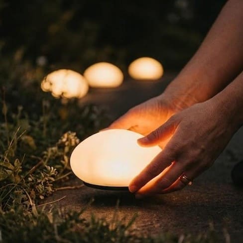 Solar Pebble Garden Lights – Stone Style LED Outdoor Landscape Decor