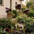 Whimsical Metal Venus Flytrap Garden Stake – Single Head Fantasy Outdoor Plant Decor