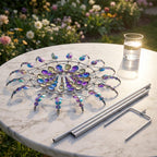 3D Metal Wind Spinner Garden Stake