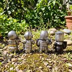 Knight Garden Gnome Statue – Medieval Fantasy Outdoor Yard Decor