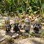 Knight Garden Gnome Statue – Medieval Fantasy Outdoor Yard Decor