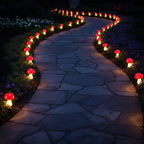 Solar Mushroom Garden Lights – Colorful LED Fairy Pathway Decor