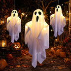 Light Up Hanging Ghost Halloween Decorations for Porch & Yard