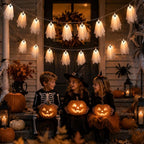 Light Up Hanging Ghost Halloween Decorations for Porch & Yard