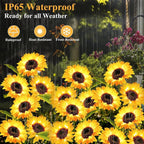Solar LED Sunflower Garden Lights