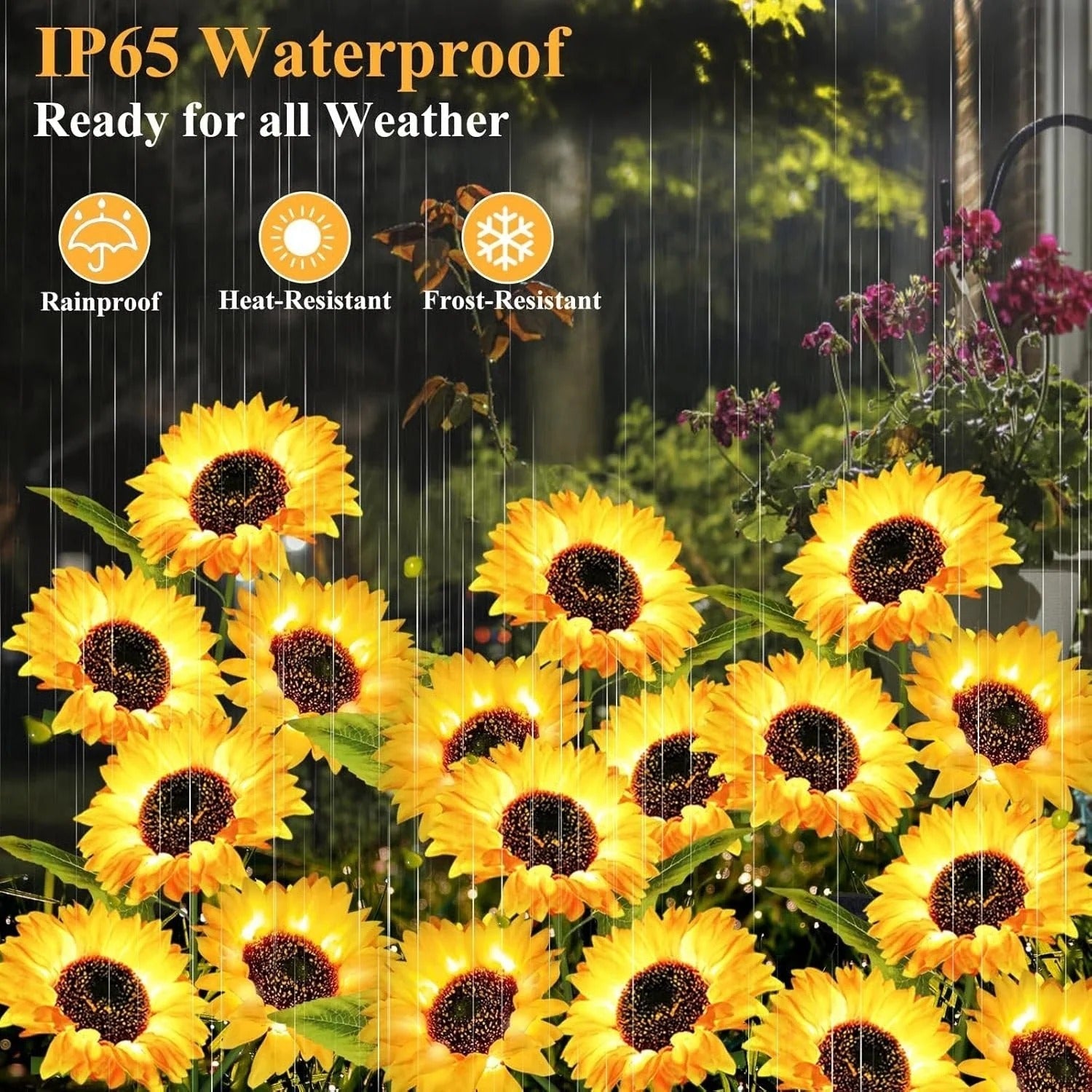 Solar LED Sunflower Garden Lights