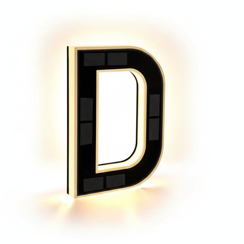 💡 Solar LED Lighted House Number Sign
