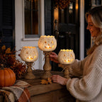 Halloween Pumpkin Candle Holder – Cozy Fall Home Decor
