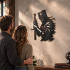 Medieval Knight Wall Decor With Gothic Armor Design