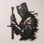 Medieval Knight Wall Decor With Gothic Armor Design