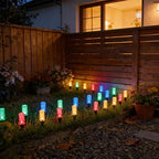 Solar Bubble Garden Stake Lights With Color-Changing LEDs