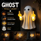 Funny Ghost Wall Lamp with Flipping Middle Finger