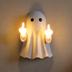 Funny Ghost Wall Lamp with Flipping Middle Finger