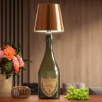 Wireless Dimmable Bottle Lamp with Rechargeable LED Light