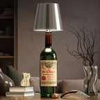 Wireless Dimmable Bottle Lamp with Rechargeable LED Light