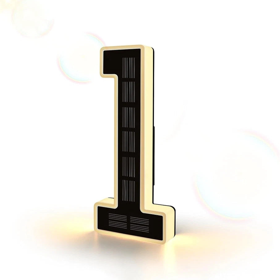 💡 Solar LED Lighted House Number Sign