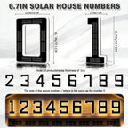 💡 Plaque de numéro de maison éclairée par LED solaire