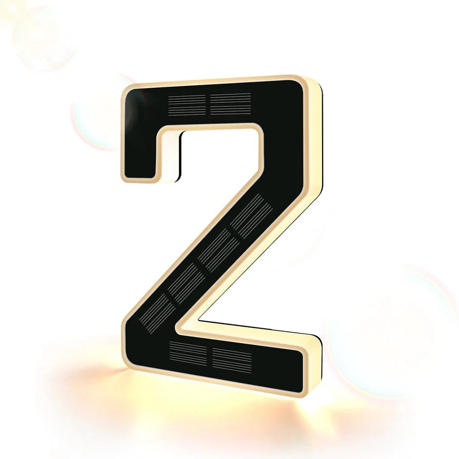 💡 Solar LED Lighted House Number Sign