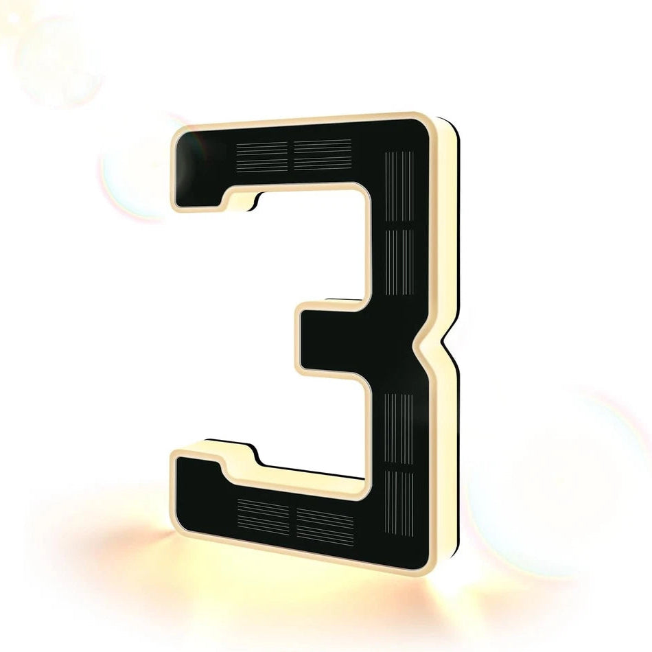 💡 Solar LED Lighted House Number Sign