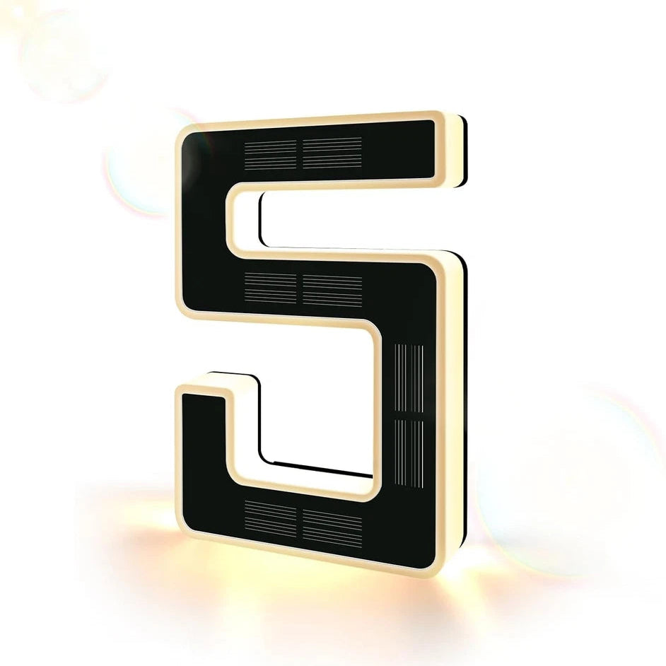 💡 Solar LED Lighted House Number Sign
