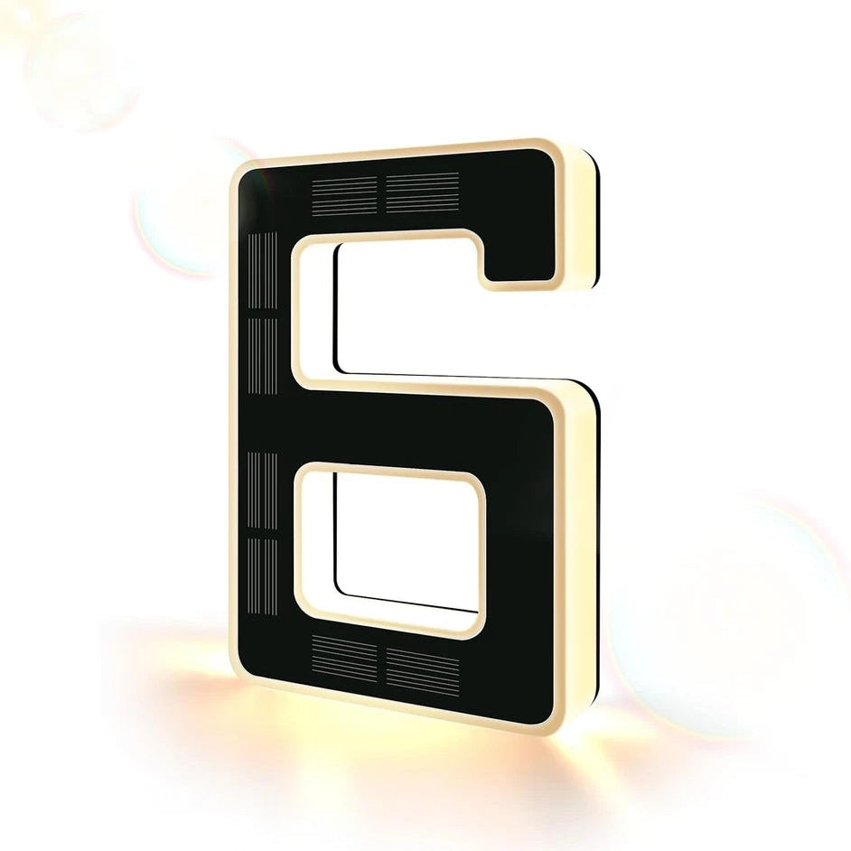 💡 Solar LED Lighted House Number Sign