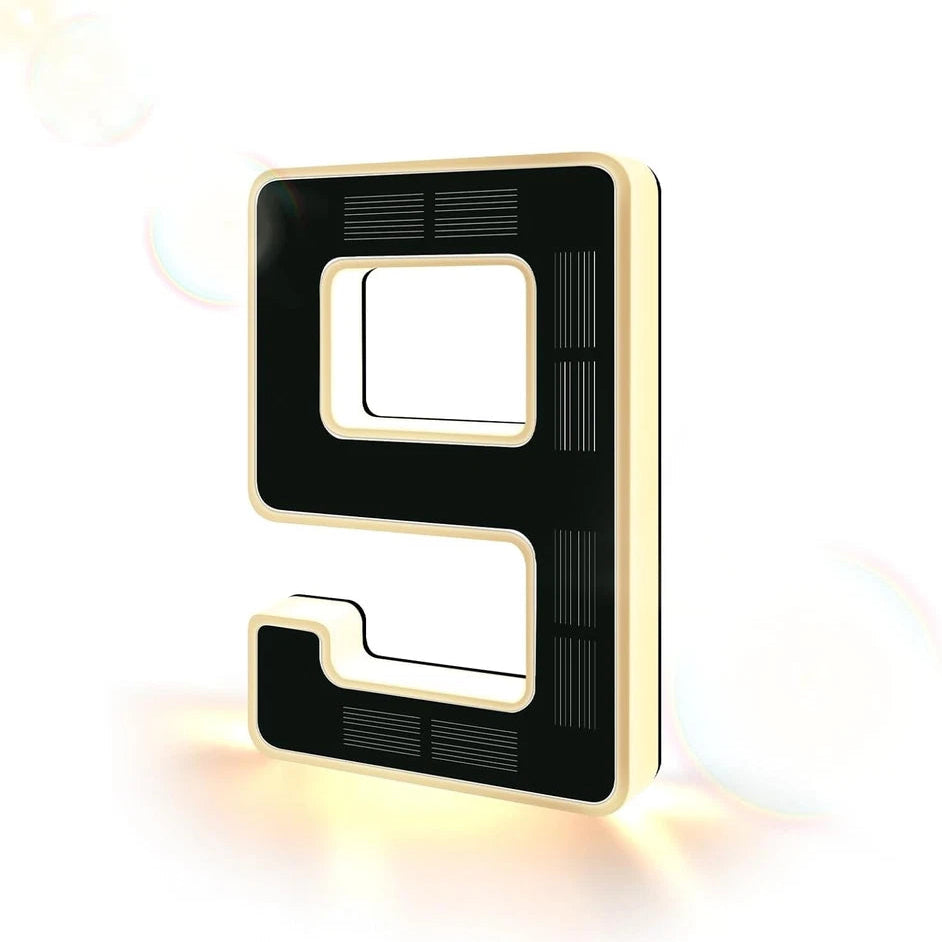 💡 Solar LED Lighted House Number Sign