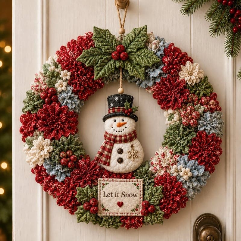 DIY Christmas Wreath Kit With Textured Corkboard Art
