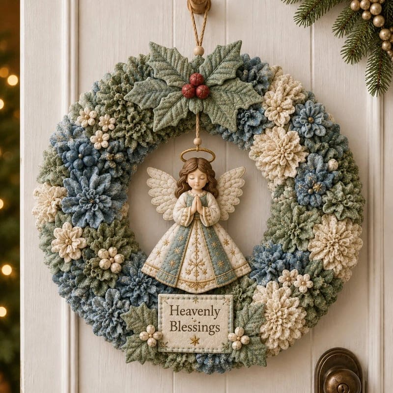 DIY Christmas Wreath Kit With Textured Corkboard Art