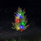 Solar Thuja Tree Lights – 2 Pack Colorful LED Garden Tree Decor