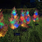 Solar Thuja Tree Lights – 2 Pack Colorful LED Garden Tree Decor