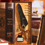 Magic Gemstone Feather Quill Pen Set – Vintage Calligraphy Pen & Wax Seal Gift Collection