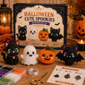 DIY 3D Beaded Cute Halloween Ghost Embroidery Kit – Handmade Craft Set
