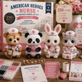 DIY 3D Beaded Hero Nurse Embroidery Kit – Handmade Craft Set