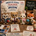 DIY 3D Beaded Hero Teacher Embroidery Kit – Handmade Craft Set