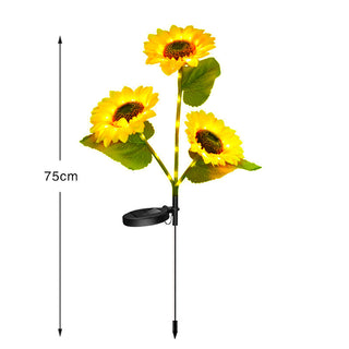 Trois tournesols