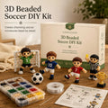 DIY 3D Beaded Football Player Embroidery Kit – Handmade Craft Set