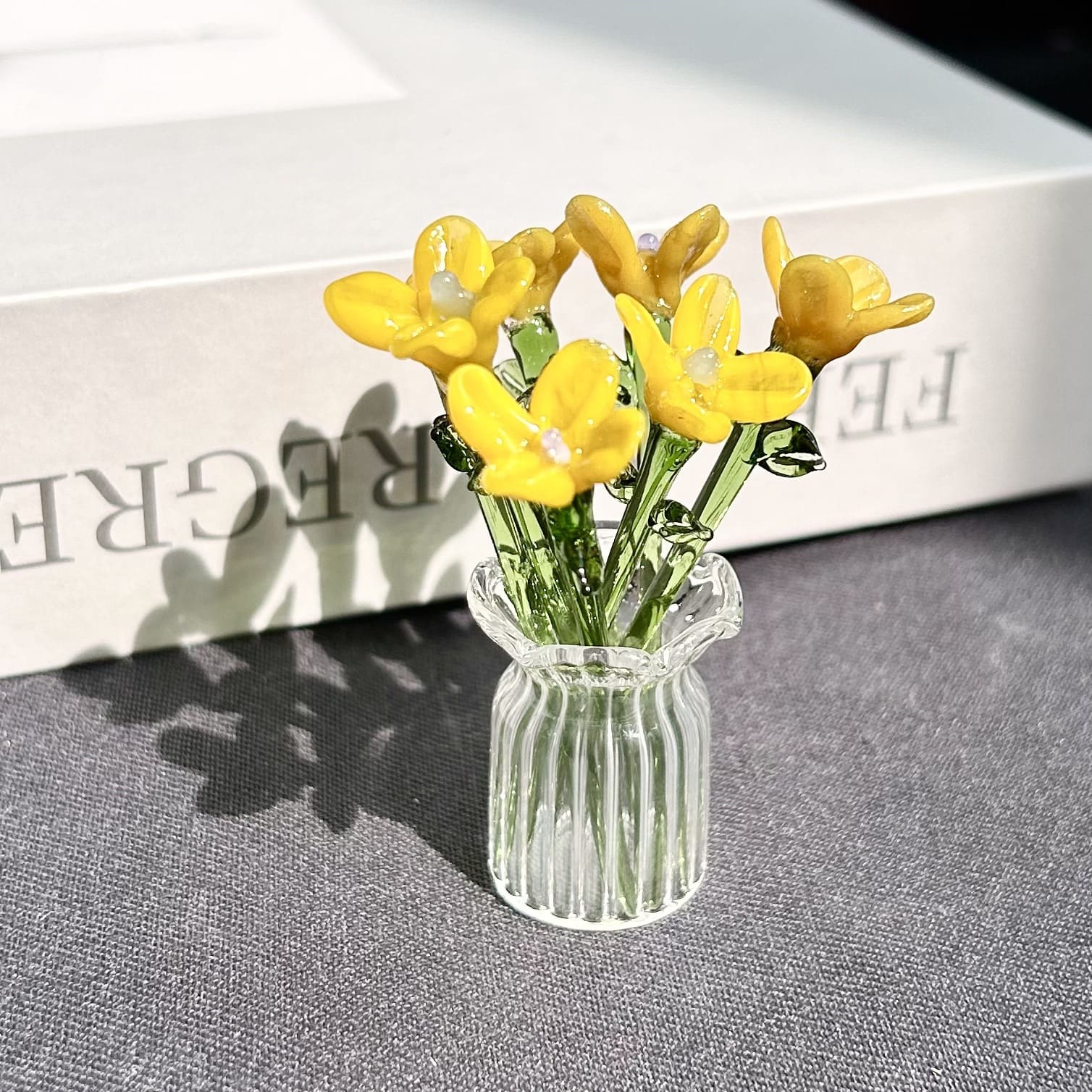Mini Glass Flower Ornament