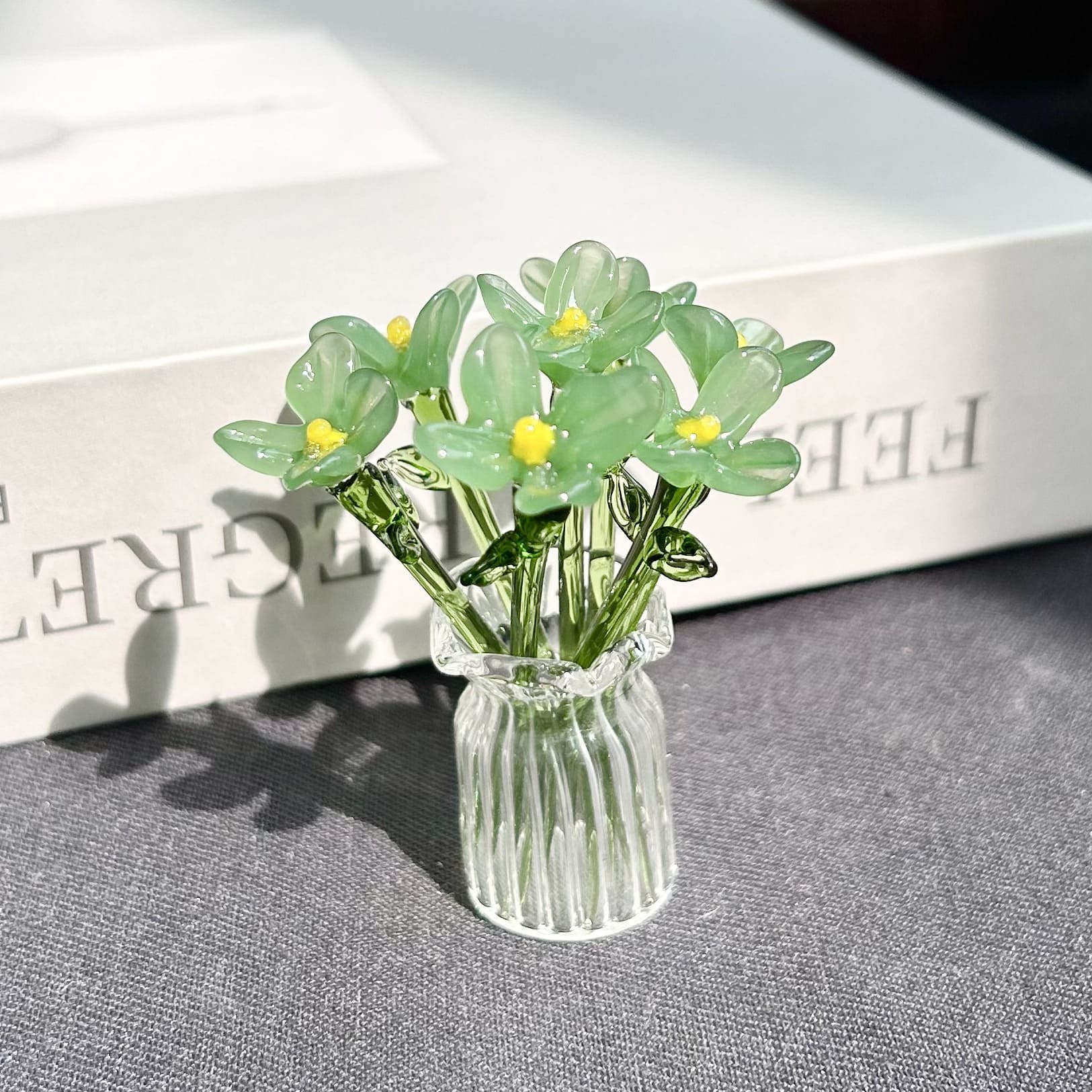 Mini Glass Flower Ornament